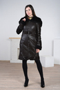 Женское кожаное пальто из натуральной кожи на меху с капюшоном, отделка тоскана 3600145-2
