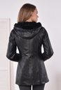 Женская кожаная куртка из натуральной кожи на меху с капюшоном 3600150-3