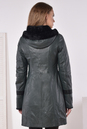 Женское кожаное пальто из натуральной кожи на меху с капюшоном 3600153-5