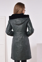 Женское кожаное пальто из натуральной кожи на меху с капюшоном 3600155-4