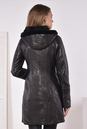 Женское кожаное пальто из натуральной кожи на меху с капюшоном 3600157-2