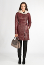 Женское кожаное пальто из натуральной кожи на меху с капюшоном 3600166-2