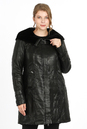 Женское кожаное пальто из натуральной кожи на меху с капюшоном 3600167
