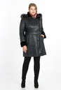 Женское кожаное пальто из натуральной кожи на меху с капюшоном, отделка блюфрост 3600169-2