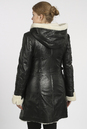 Женская кожаная куртка из натуральной кожи на меху с капюшоном 3600191-4