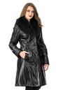 Женское кожаное пальто из натуральной кожи на меху с воротником, отделка блюфрост 3600228