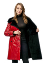 Женская кожаная куртка из натуральной кожи на меху с капюшоном 3600230-4