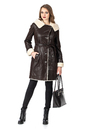 Женское кожаное пальто из натуральной кожи на меху с капюшоном 3600234-2