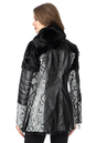 Женское кожаное пальто из натуральной кожи на меху с воротником, отделка тоскана 3600242-3