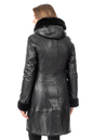 Женское кожаное пальто из натуральной кожи на меху с капюшоном 3600249-3