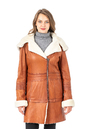 Женская кожаная куртка из натуральной кожи на меху с воротником 3600253