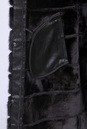 Дубленка женская с капюшоном, отделка норка 3900004-3