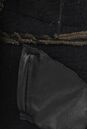 Женская текстильная жилетка с капюшоном, отделка лиса 1001300-4