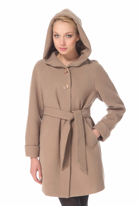 Женское пальто с капюшоном 3000018