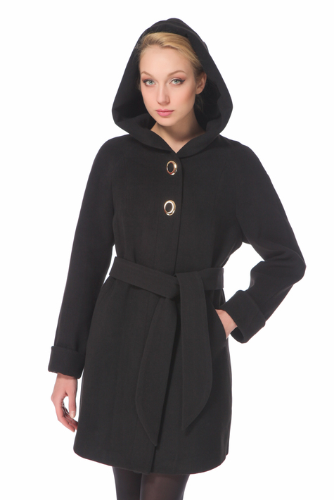 Женское пальто с капюшоном 3000019
