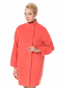 Женское пальто из текстиля с воротником 3000031