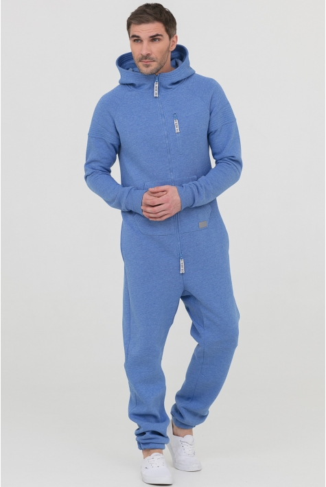 Комбинезон SpaceSuit голубой с начесом мужской из текстиля 6600039