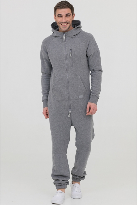 Комбинезон SpaceSuit серый с начесом мужской из текстиля 6600119