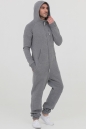 Комбинезон SpaceSuit серый с начесом мужской из текстиля 6600119-2