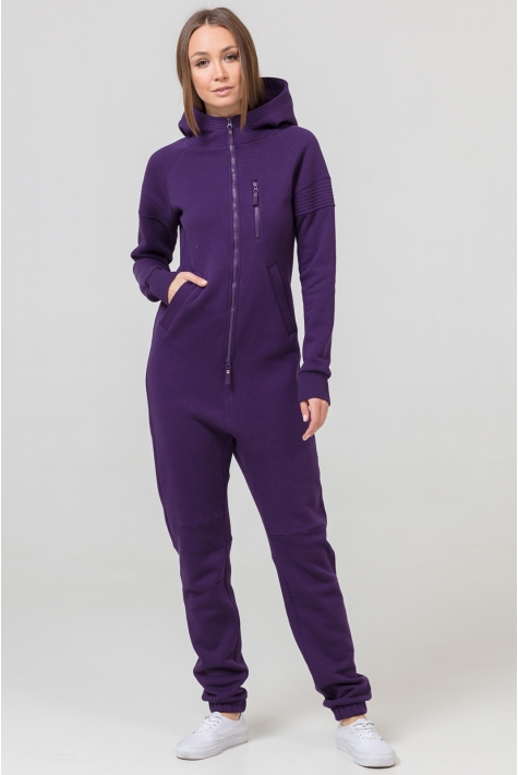 Комбинезон фиолетовый женский из текстиля 6600388