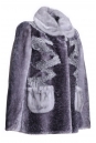 Куртка из мутона с воротником, отделка норка и каракуль А 89-2