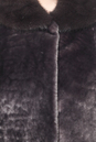 Шуба из мутона с воротником, отделка норка 1300689-10 вид сзади