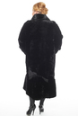 Шуба из мутона с воротником, отделка норка 1300696-9 вид сзади