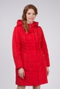 Женское пальто из текстиля с капюшоном 1000116