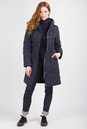 Женское пальто из текстиля с капюшоном 1000117-2