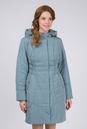 Женское пальто из текстиля с капюшоном 1000119