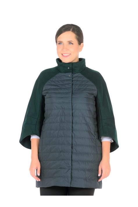 Куртка женская из текстиля с воротником 1000124