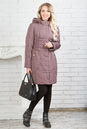 Женское пальто из текстиля с капюшоном 1000231