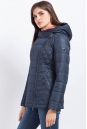 Куртка женская из текстиля с капюшоном 1000312-2