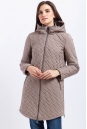 Куртка женская из текстиля с капюшоном 1000330