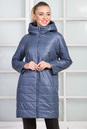 Женское пальто из текстиля с капюшоном 1000367