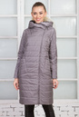 Женское пальто из текстиля с капюшоном 1000372