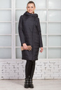 Женское пальто из текстиля с капюшоном 1000377-4