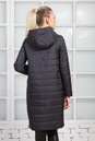 Женское пальто из текстиля с капюшоном 1000377-3