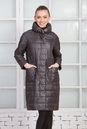 Женское пальто из текстиля с воротником 1000378