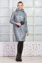 Женское пальто из текстиля с капюшоном 1000382-4