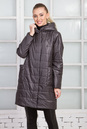 Женское пальто из текстиля с капюшоном 1000383