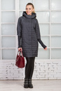 Женское пальто из текстиля с капюшоном 1000388-2