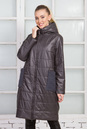 Женское пальто из текстиля с капюшоном 1000390
