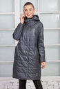 Женское пальто из текстиля с капюшоном 1000394