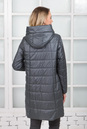 Женское пальто из текстиля с капюшоном 1000422-2