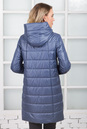 Женское пальто из текстиля с капюшоном 1000423-4