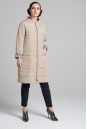 Женское пальто из текстиля с воротником 1000819-5