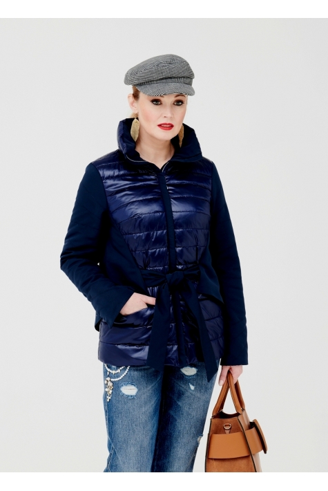 Куртка женская из текстиля с капюшоном 1000845