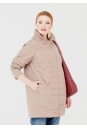 Женское пальто из текстиля с воротником 1000853