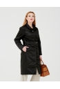 Женское пальто из текстиля с воротником 1000856